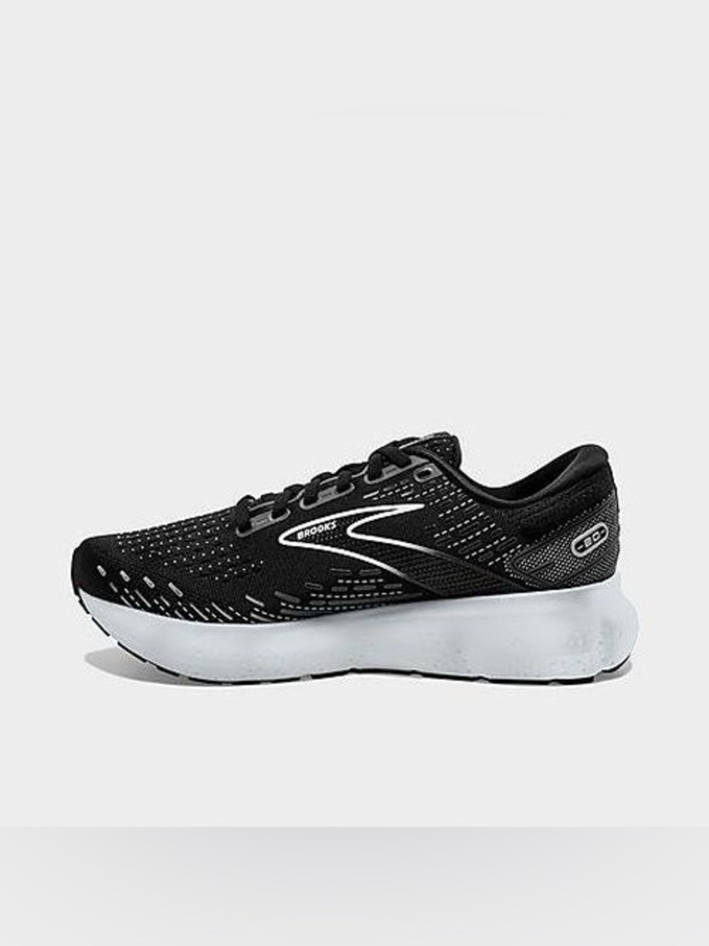 Brooks Glycerin 20 Wide Width D Black and White Women's Running Shoe - Cushioned